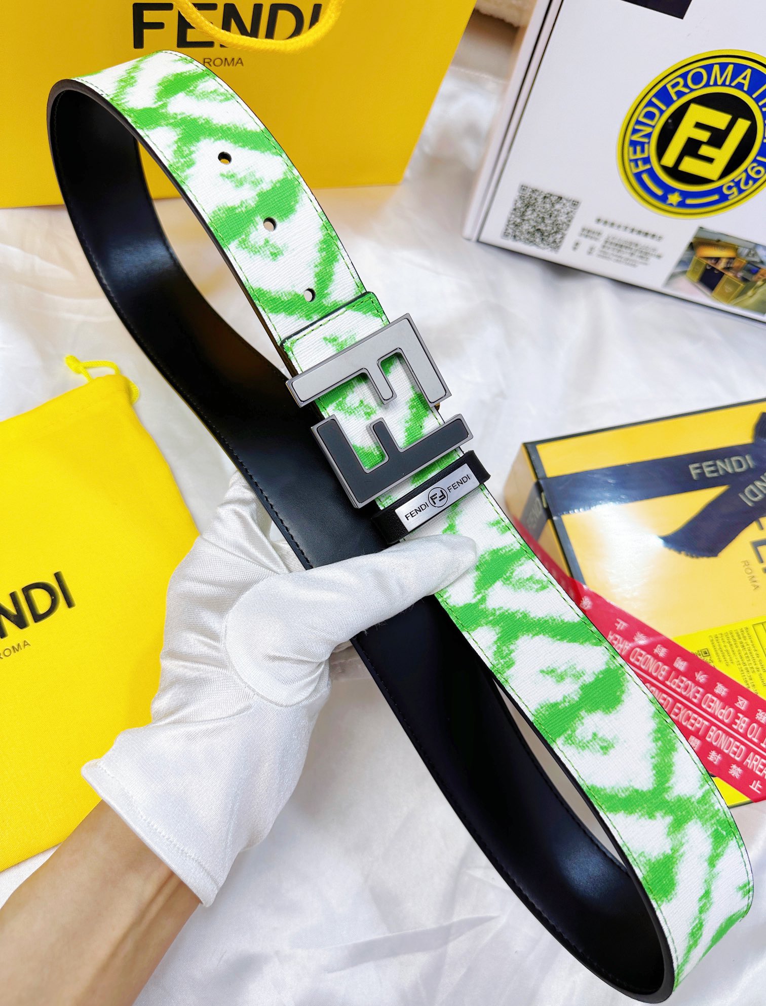 Fendi Leather Belts 1:1 Mirror Version