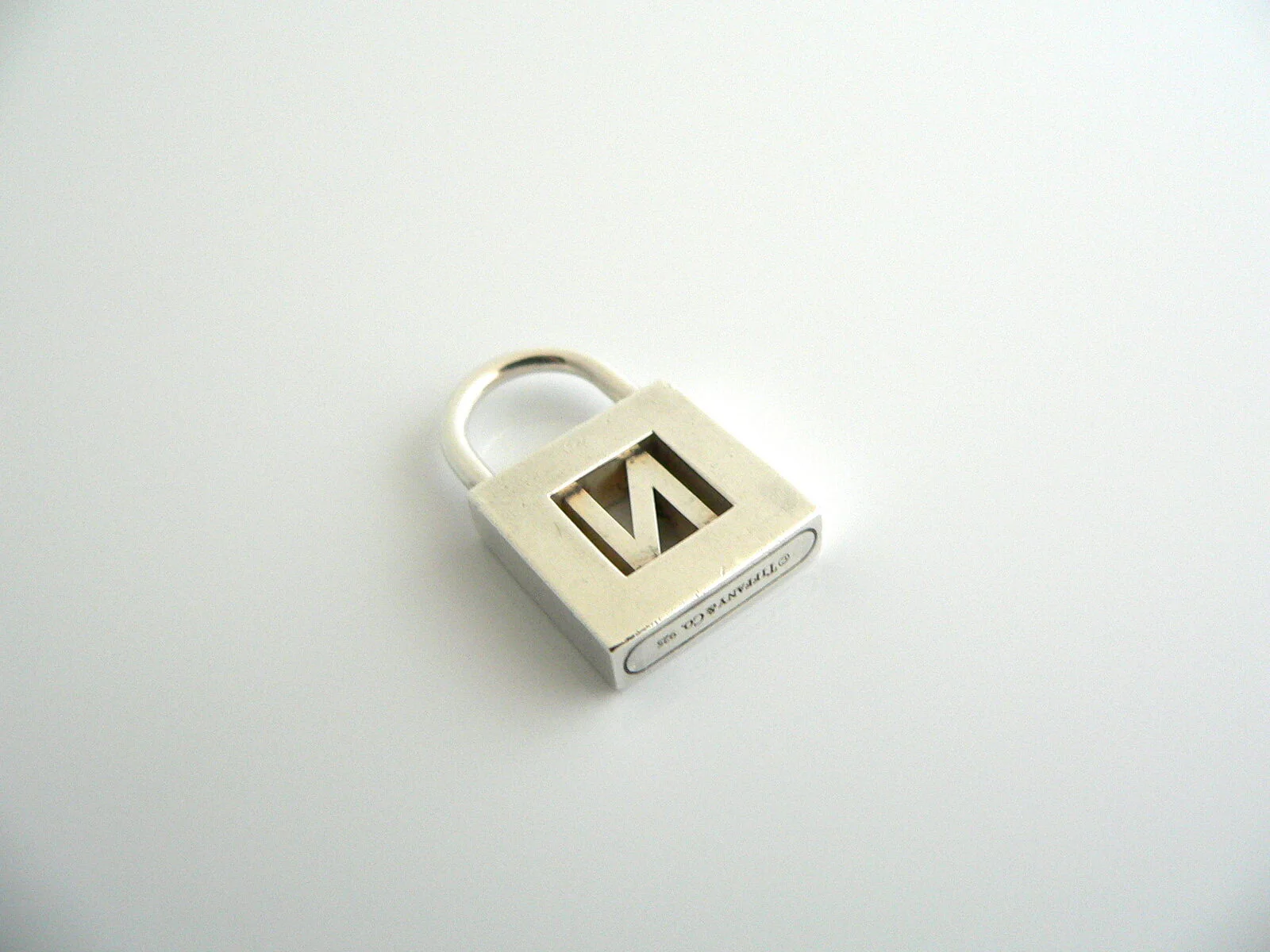 Tiffany & Co Silver Alphabet N Padlock Pendant Charm 4 Necklace Bracelet Gift