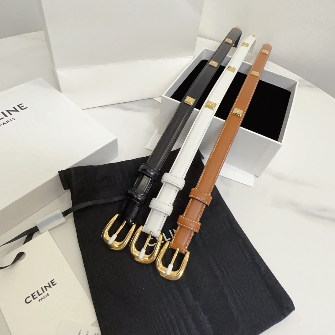 Celine Leather Belts 1:1 Mirror Version