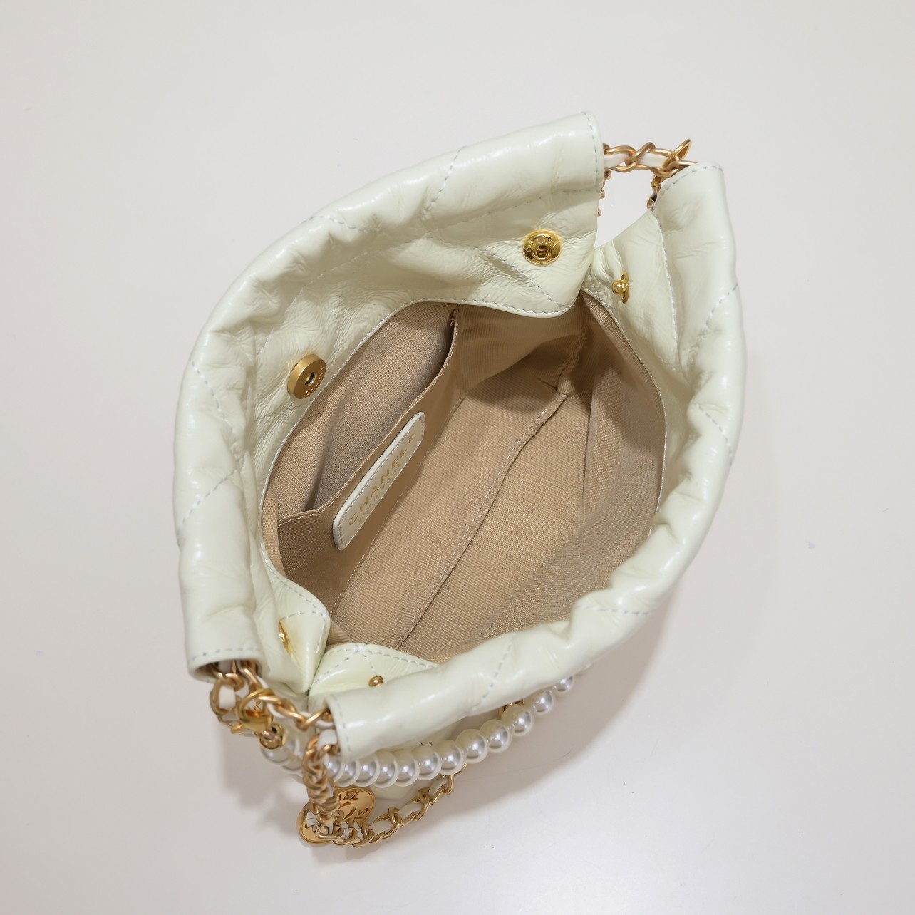 Chanel 22S Trash Bag Mini Pearl Bag Shoulder Bag Handbag