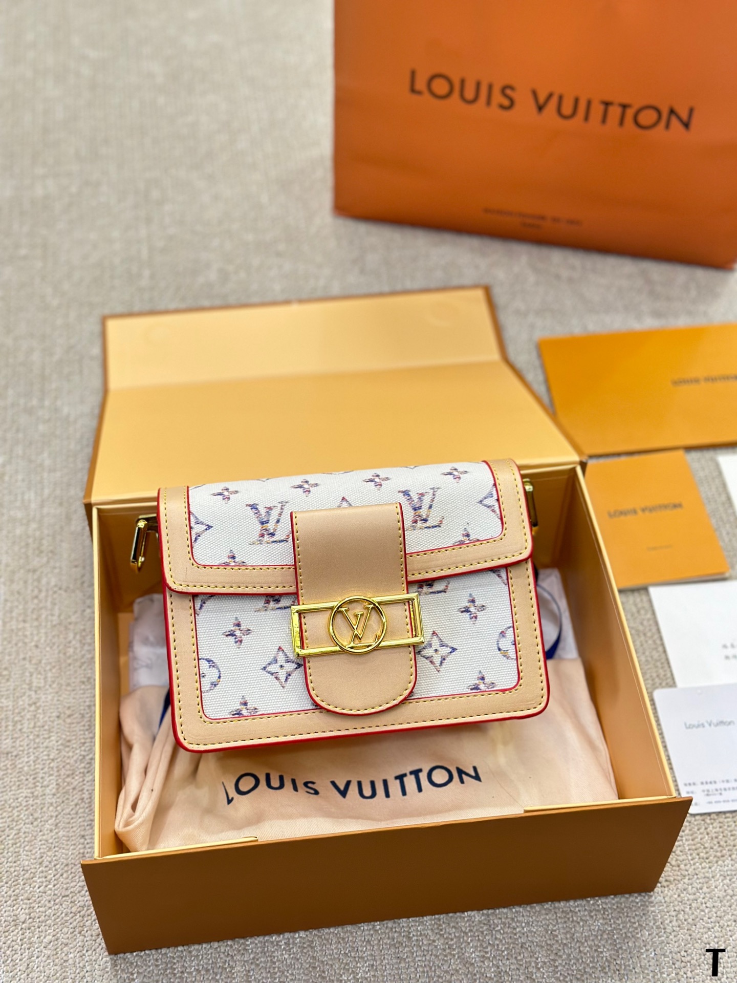 Louis Vuitton LV Dauphine Denim Mini&Small Shoulder Bag (Replica)