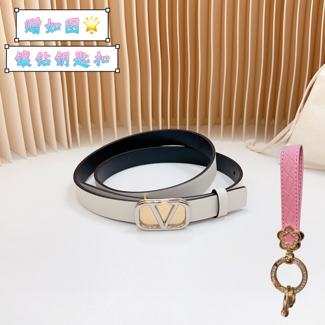 Valentino Leather Belts 1:1 Mirror Version