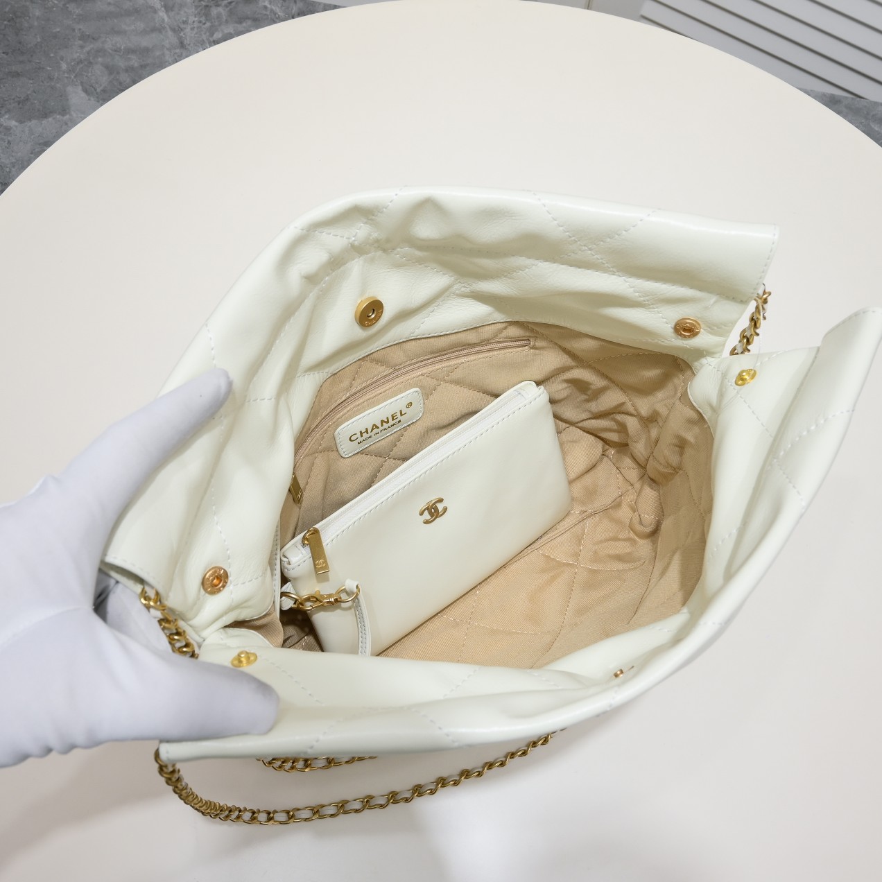 Chanel 22 Bag Pearl Bag Shoulder Bag Handbag