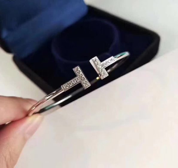 Tiffany T Diamond Wire Bracelet Dupe