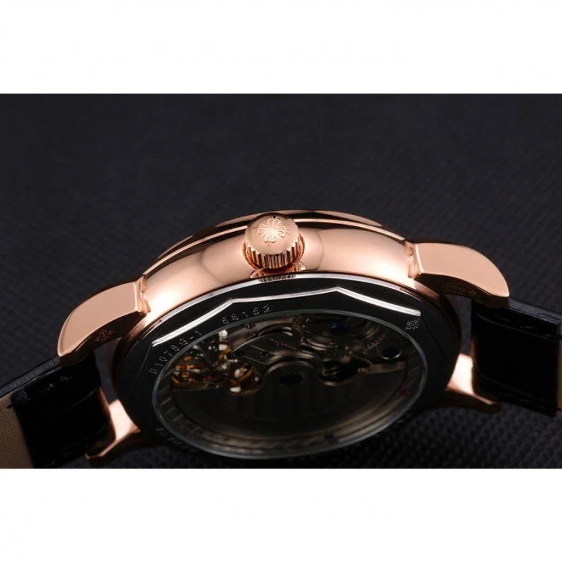 Dual Time Moonphase Tourbillon Black Skeletonised Dial 44 mm, Rose Gold Plated