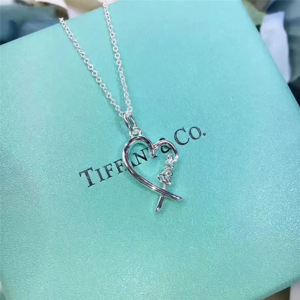 Tiffany Paloma Picasso Heart Pendant With love Letter Chain Necklace Hot Selling Jewellery Online 37721271