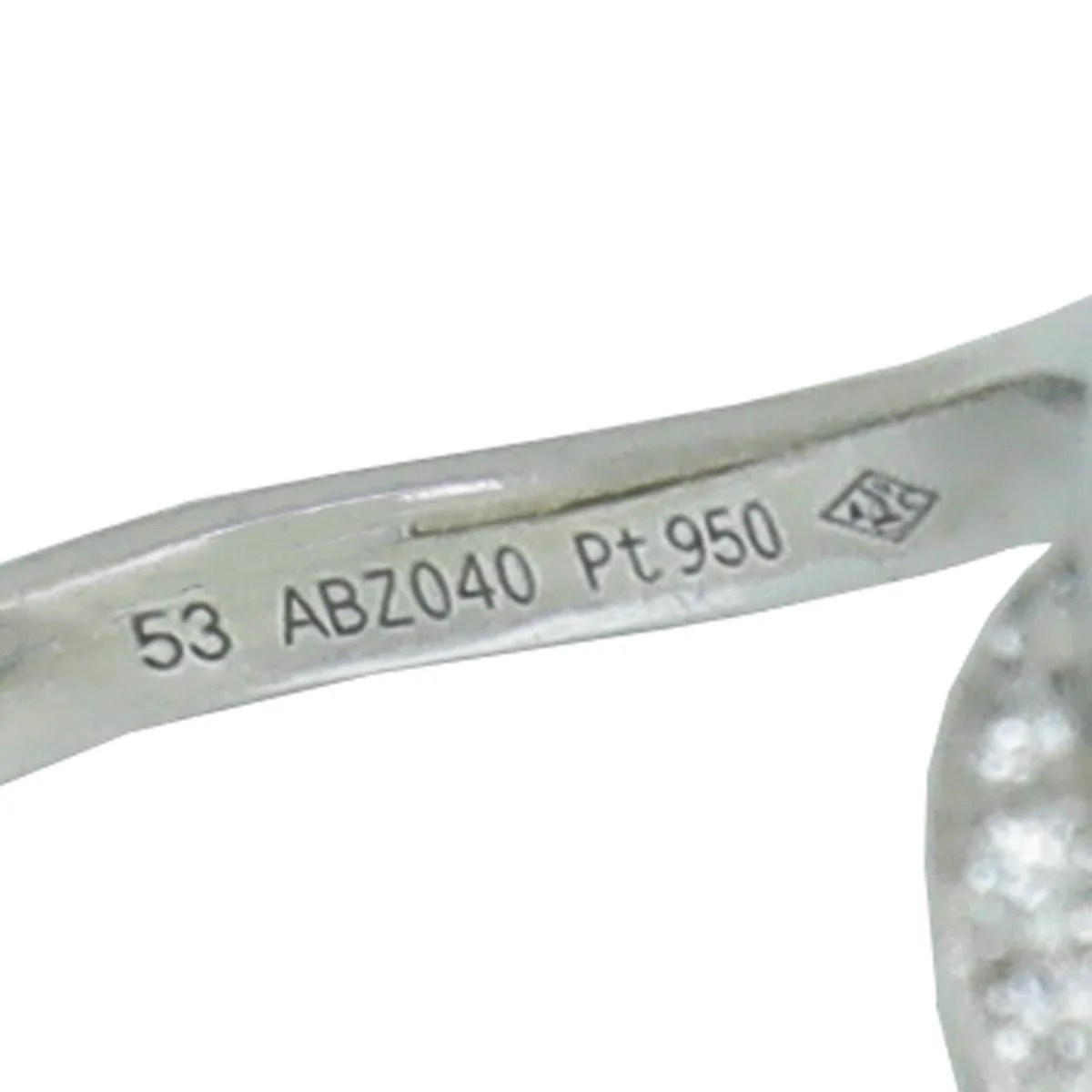 Cartier Trinity Ruban Platinum Solitaire Ring 53