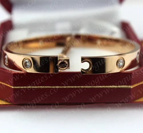 New Arrival Cartier Love Bracelet Pink Gold 10 Diamonds B6038217