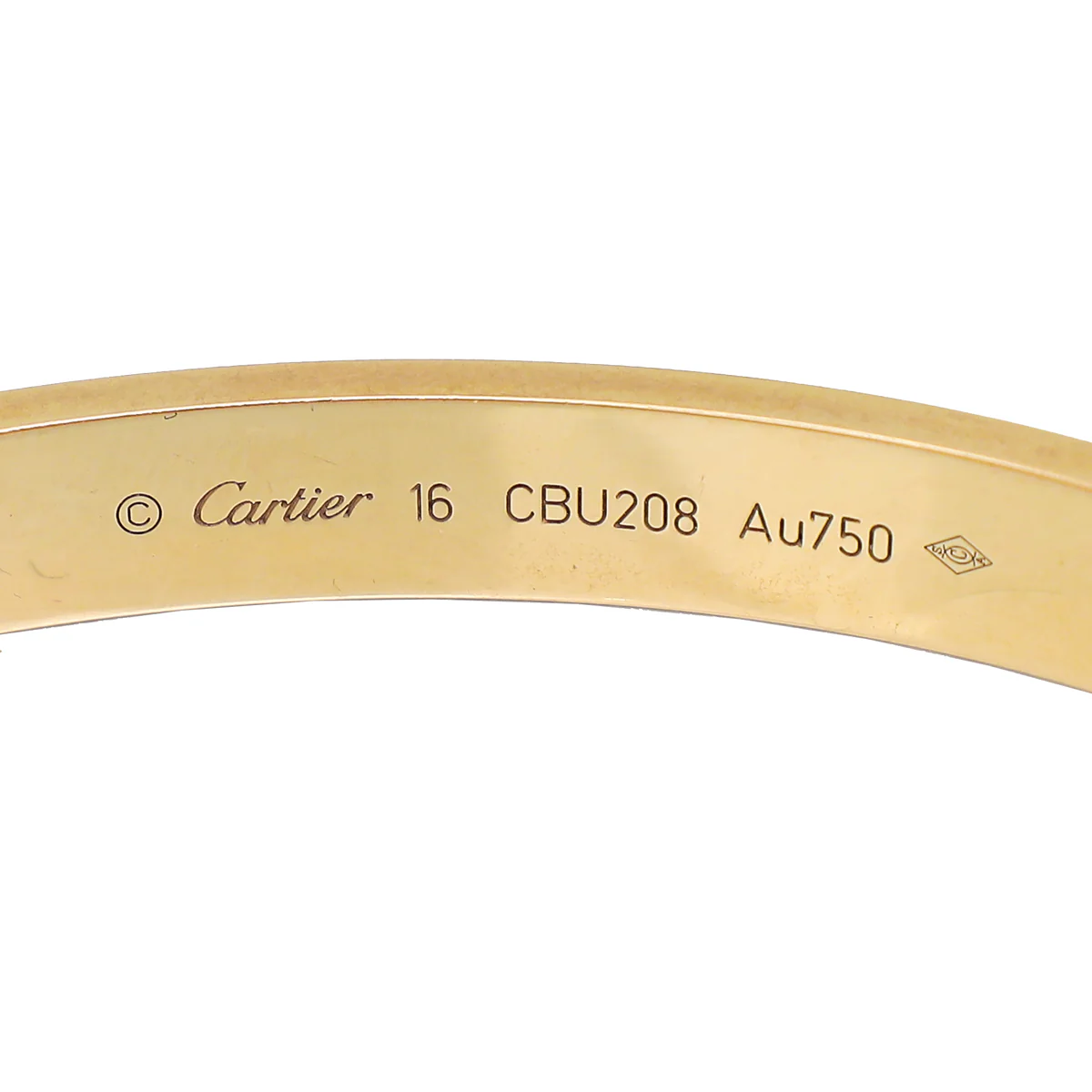 Cartier 18K Rose Gold Love Classic Bracelet 16