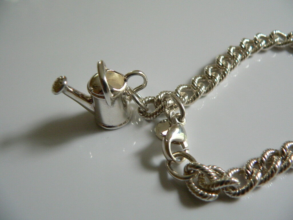 Tiffany & Co Silver Watering Can Bracelet Bangle Gift Nature Garden Plants Lover