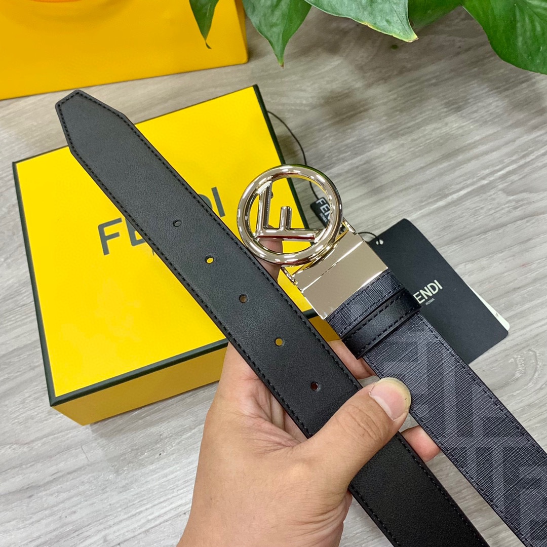 Fendi Leather Belts 1:1 Mirror Version