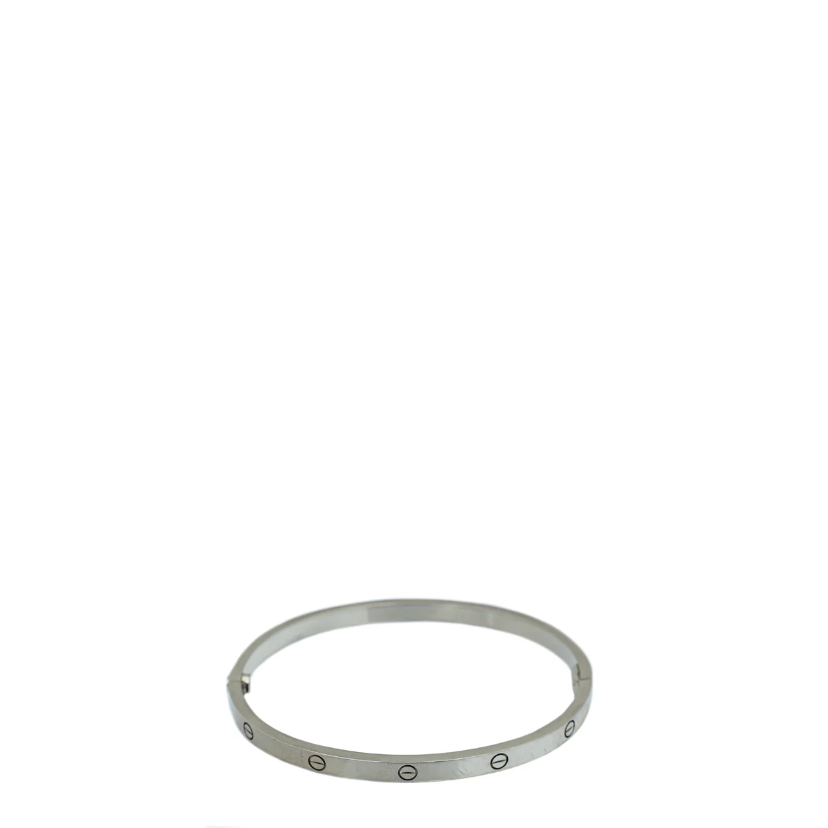 Cartier 18K White Gold Love Small Model Bracelet 16