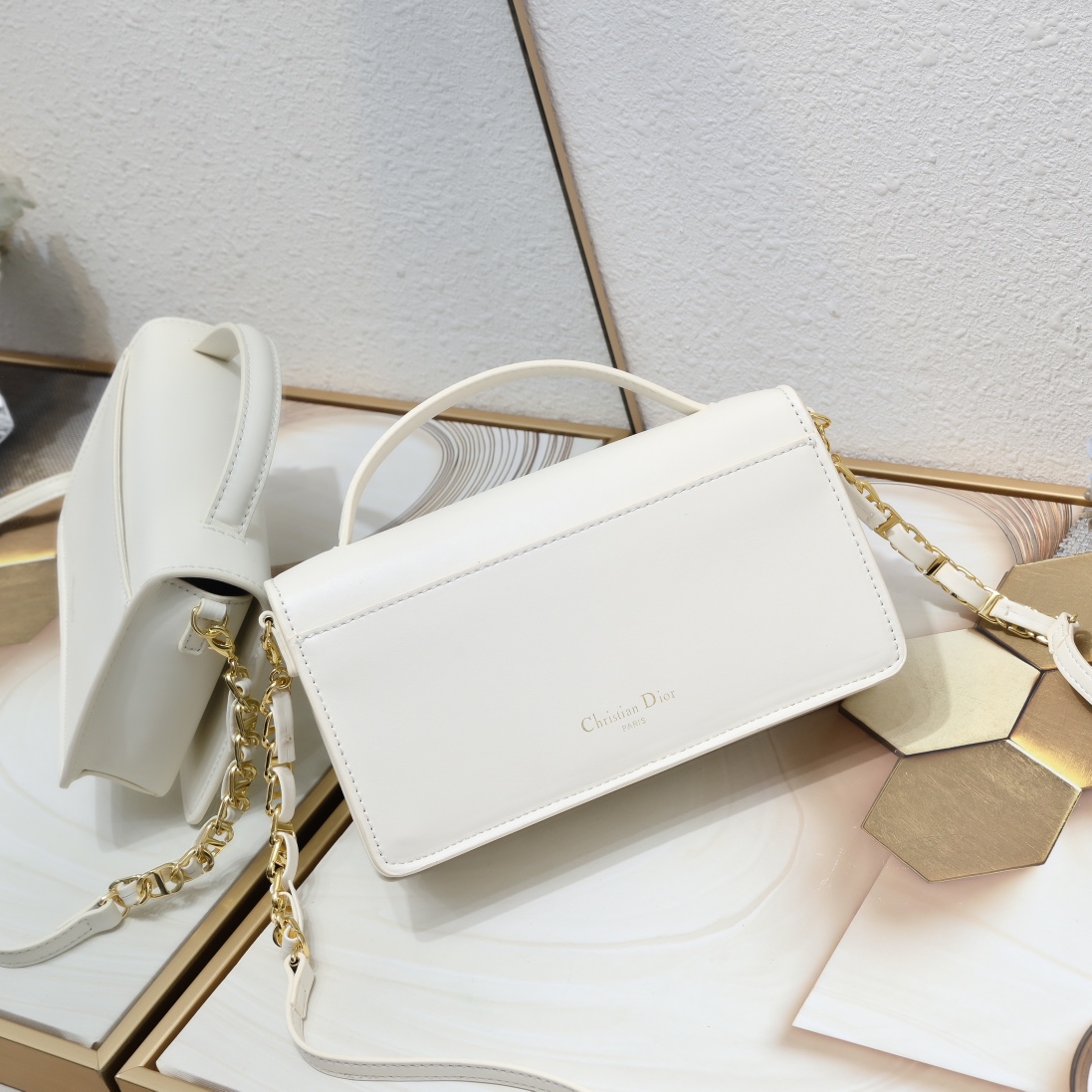 Dior CD Signature Mini Chain Handbag Shoulder Bag Handbag