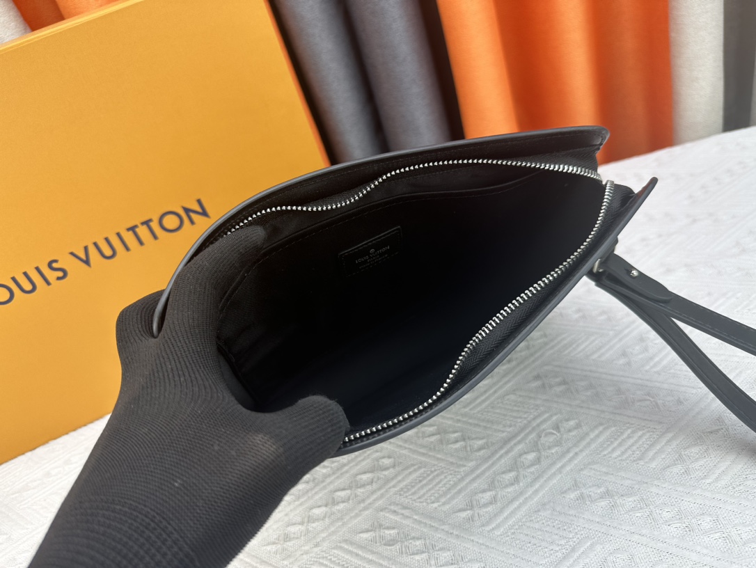 Louis Vuitton Pochette Jour Monogram Eclipse M82080 Clutch Bag Handbag