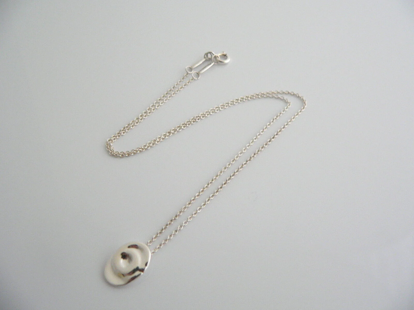 Tiffany & Co Silver Peretti Aries Zodiac Necklace Pendant Charm Chain Gift Love