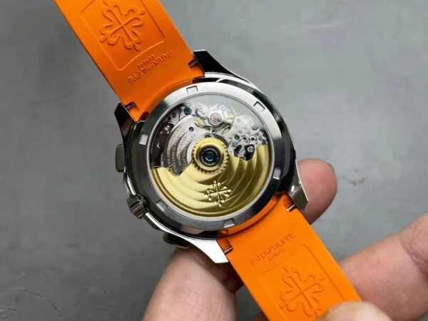 Aquanaut 5968A-001 Chronograph 42.2 mm,Steel,5968A-001 Orange Strap