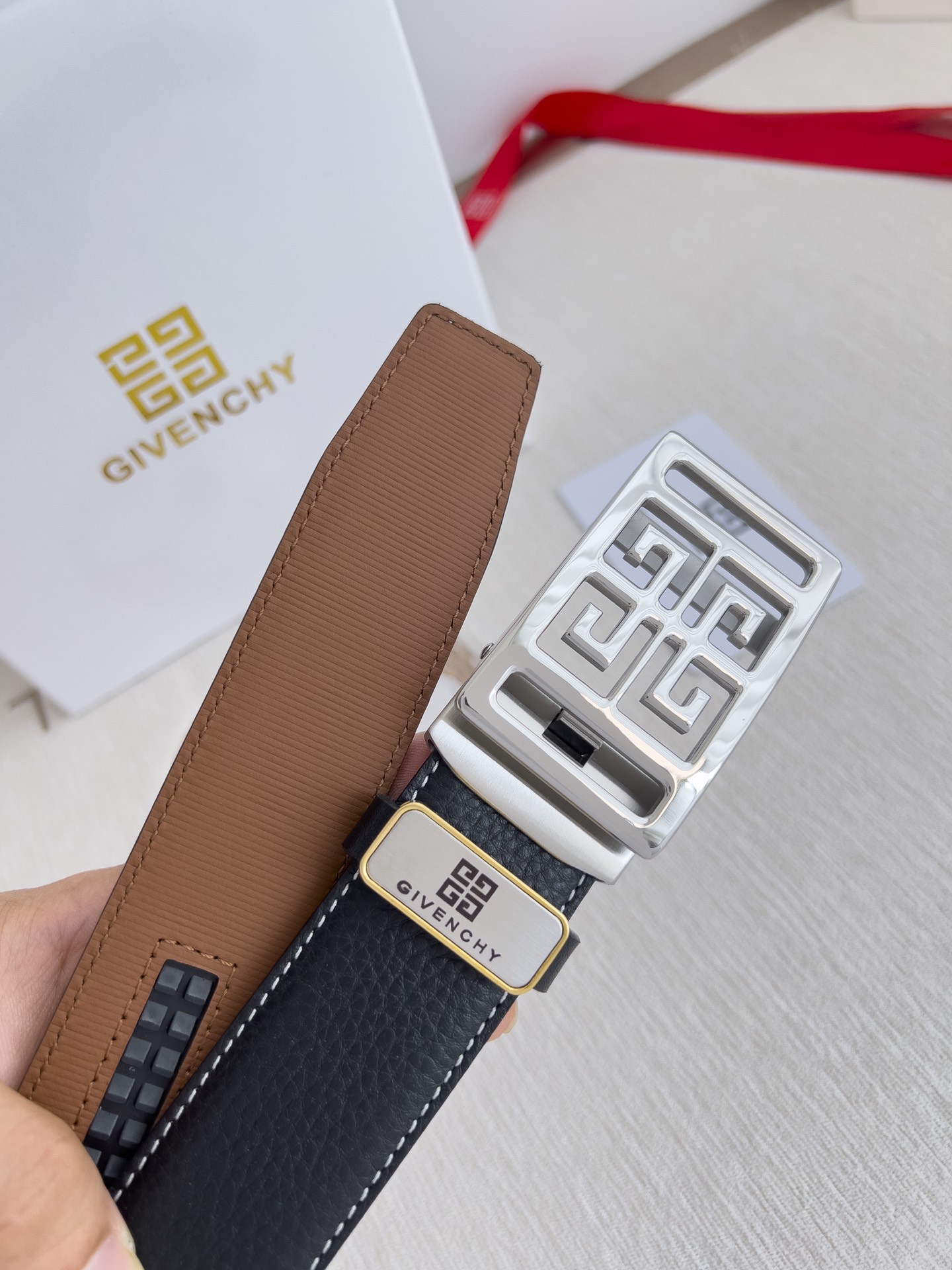 Givenchy Leather Belts 1:1 Mirror Version