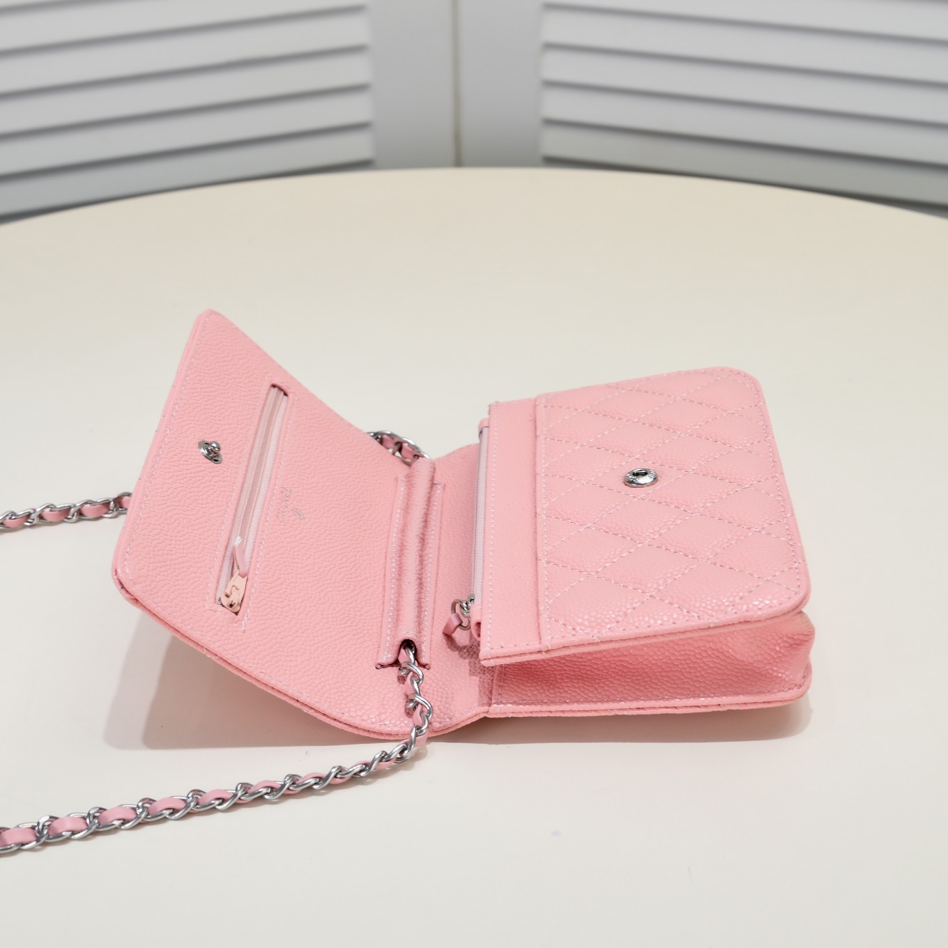 Chanel Woc Caviar Classic Silver Hardware Shoulder Bag Handbag