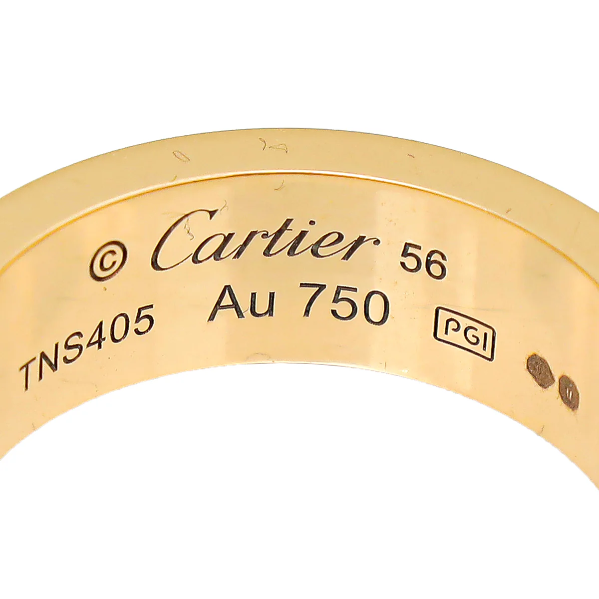 Cartier 18K Rose Paved Diamond Gold Love Ring 56