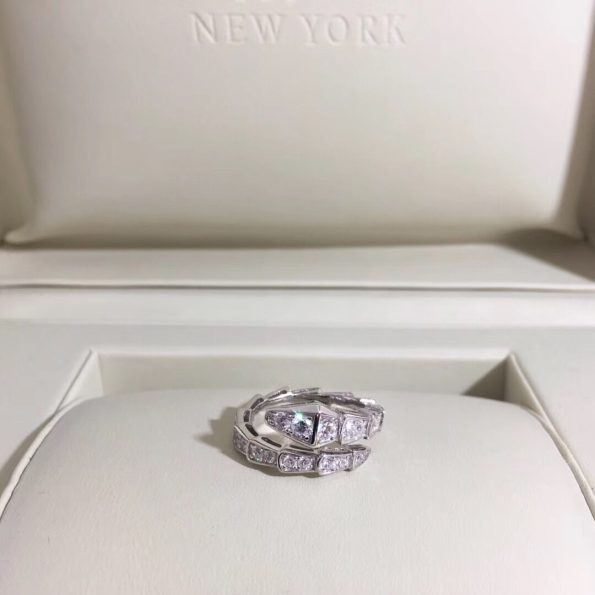 Bvlgari SERPENTI RING Dupe, Rose Gold& White Gold