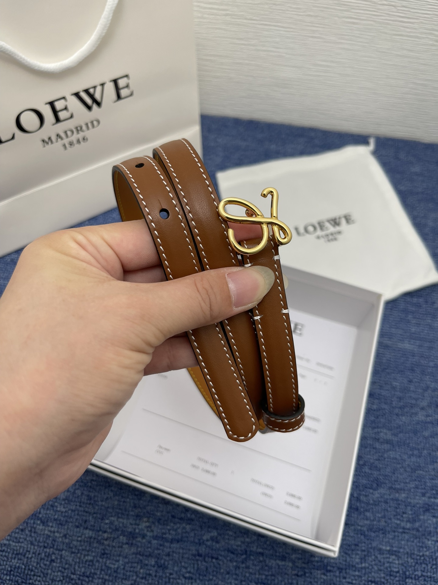 Loewe Leather Belts 1:1 Mirror Version