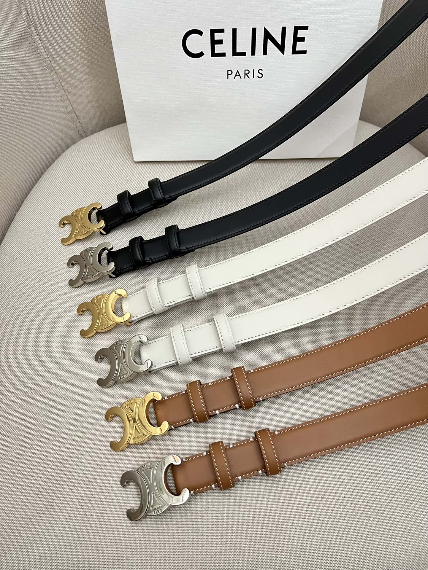 Celine Leather Belts 1:1 Mirror Version