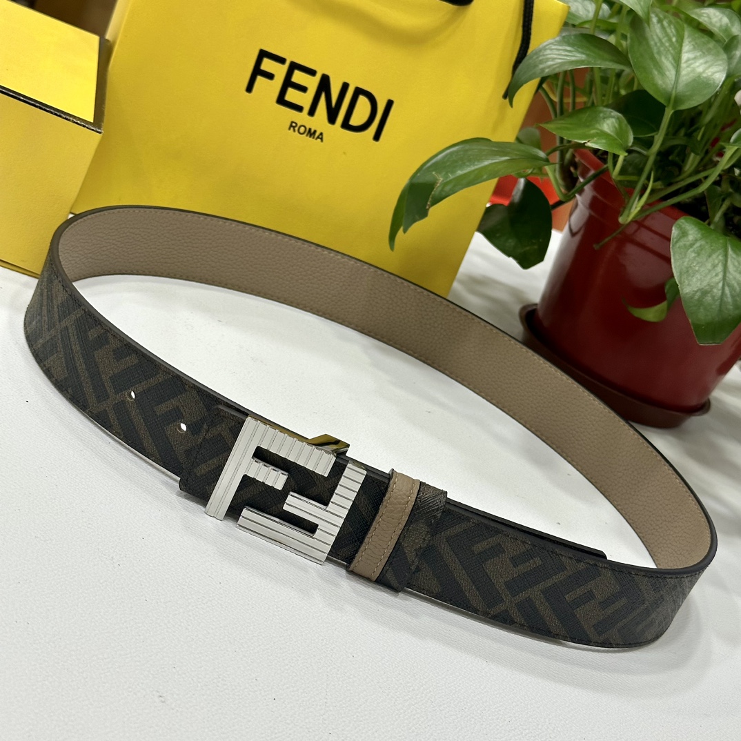 Fendi Leather Belts 1:1 Mirror Version