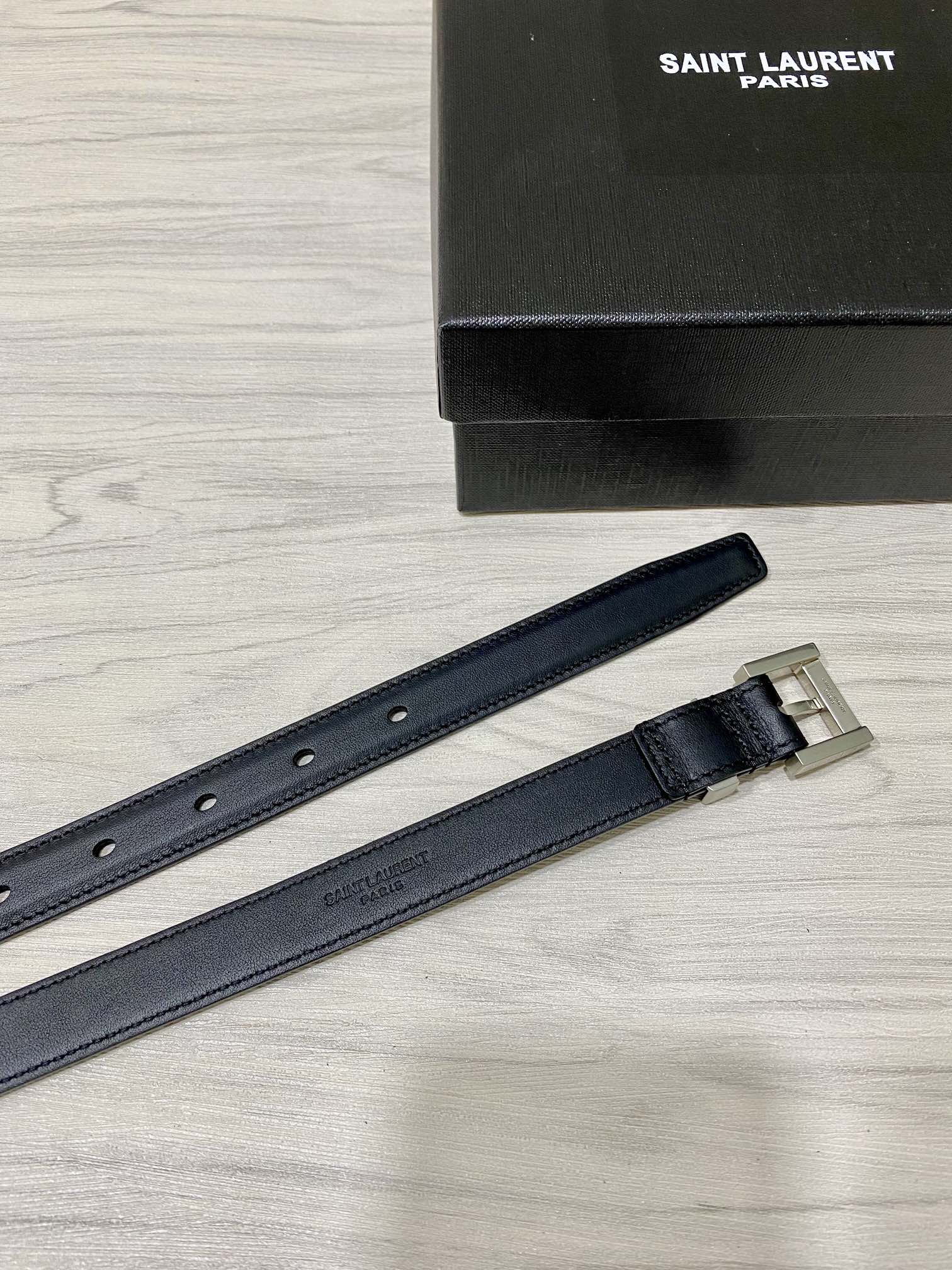 YSL Saint Laurent Leather Belts 1:1 Mirror Version