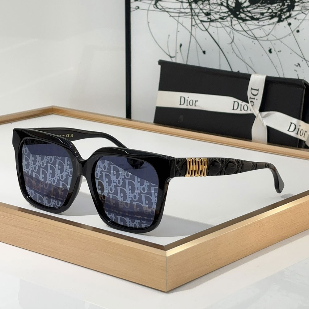 Dior Mirror Leg Stereoscopic Logo sunglasses Top quality (Replica）