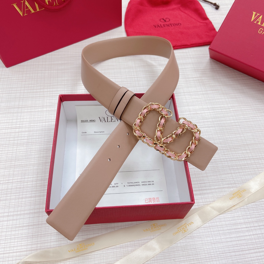 Valentino Leather Belts 1:1 Mirror Version