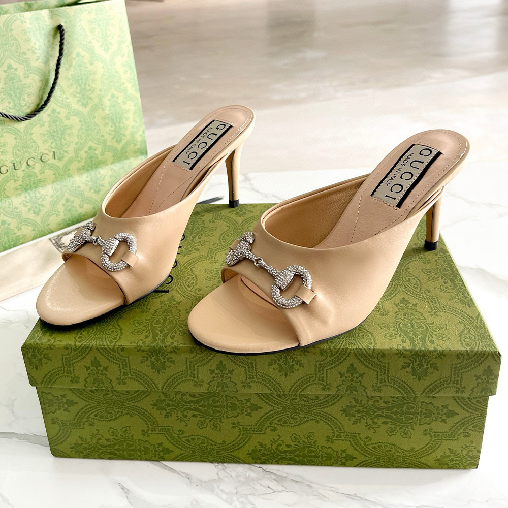 Gucci High-Heeled Sandals Slide Sandal (Replica)