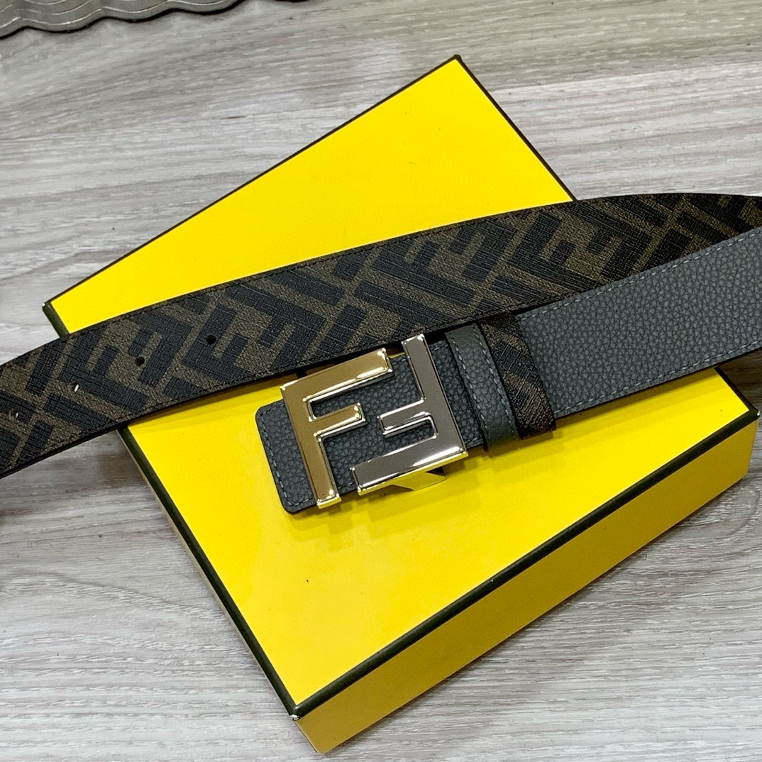Fendi Leather Belts 1:1 Mirror Version
