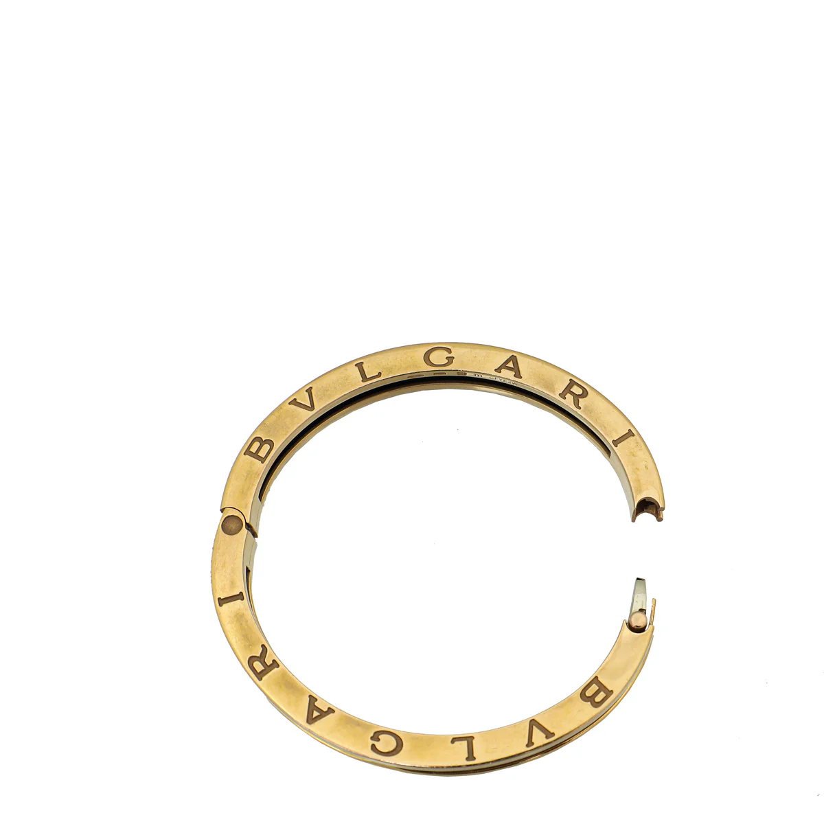 Bvlgari 18K Rose Gold Black Ceramic B Zero1 Bangle
