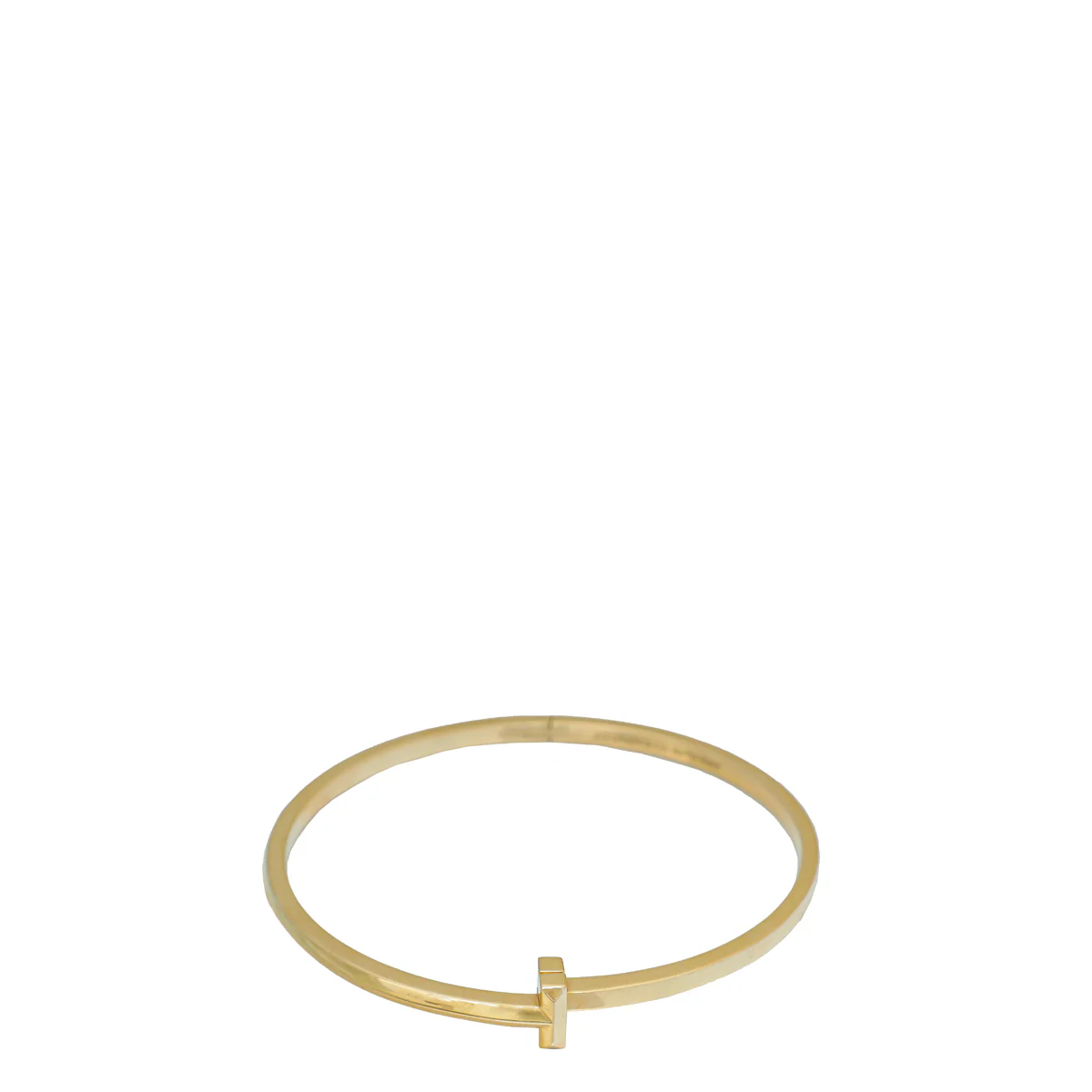 Tiffany & Co 18K Yellow Gold T1 Hinged Medium Bangle