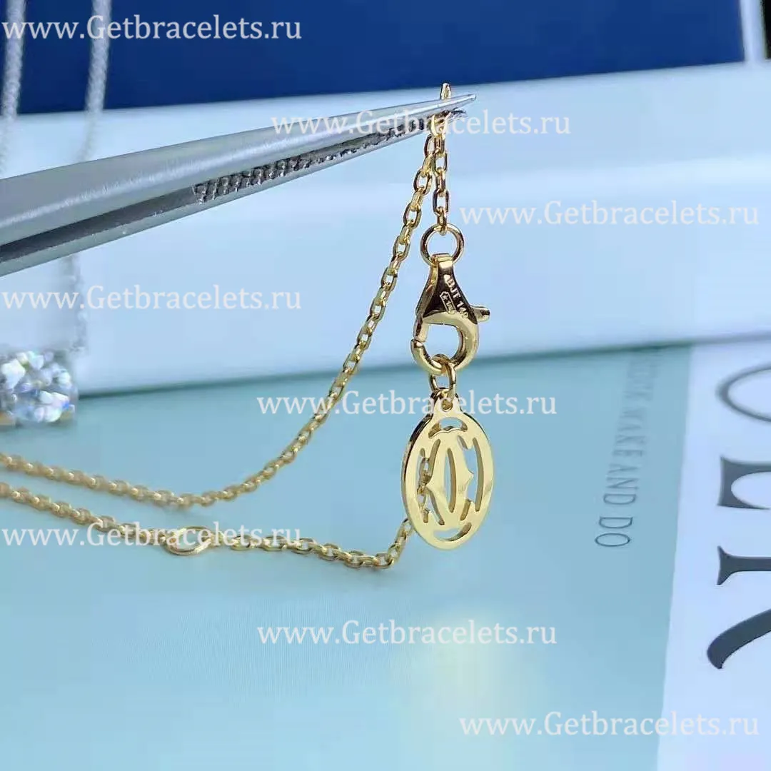 Replica C DE Cartier Necklace Yellow Gold with Diamons N7405700
