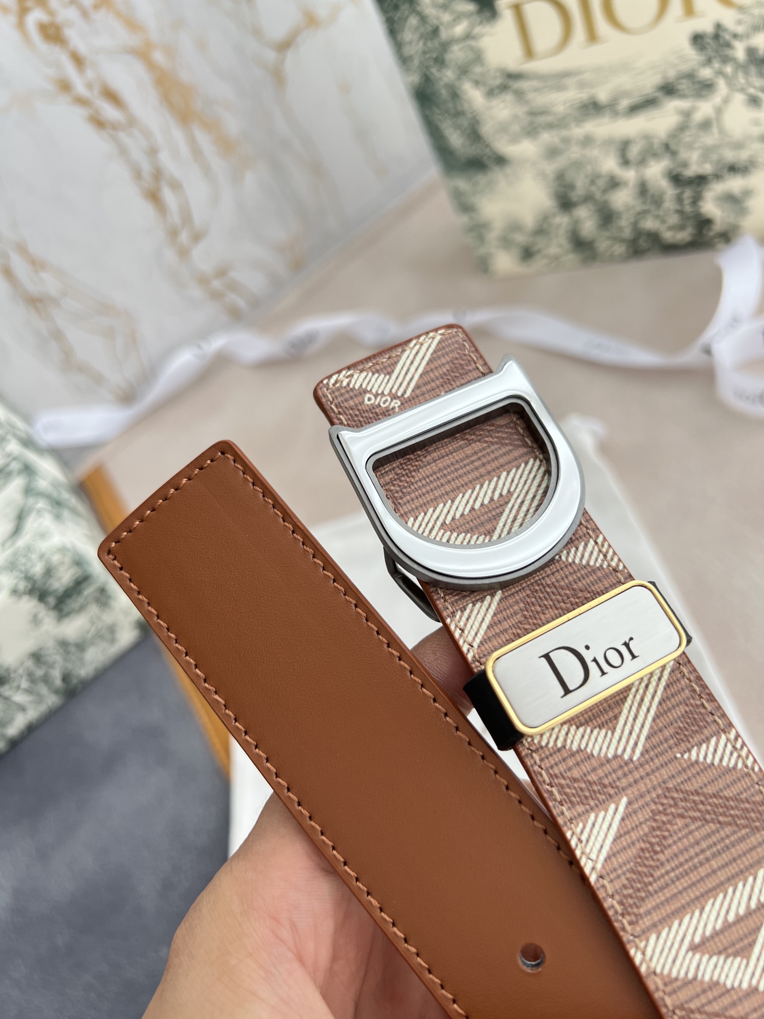 Dior Leather Belts 1:1 Mirror Version