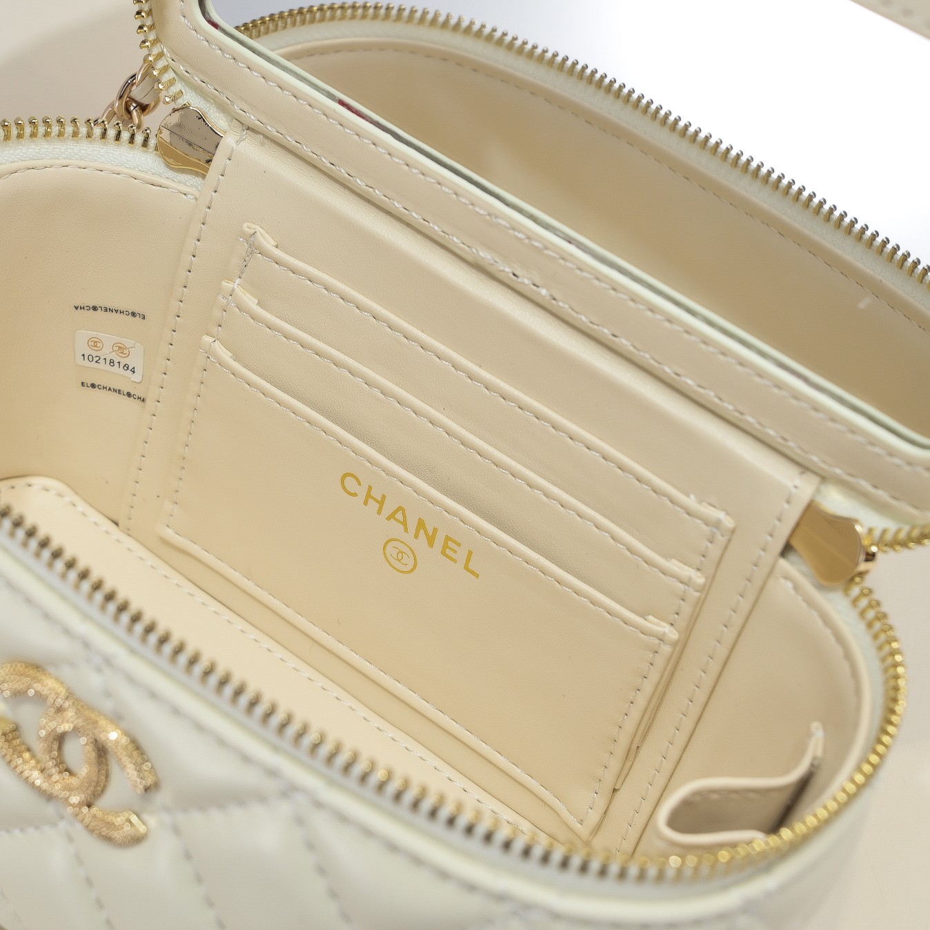 Chanel Pearl Handle Box Bag Makeup Shoulder Bag Handbag