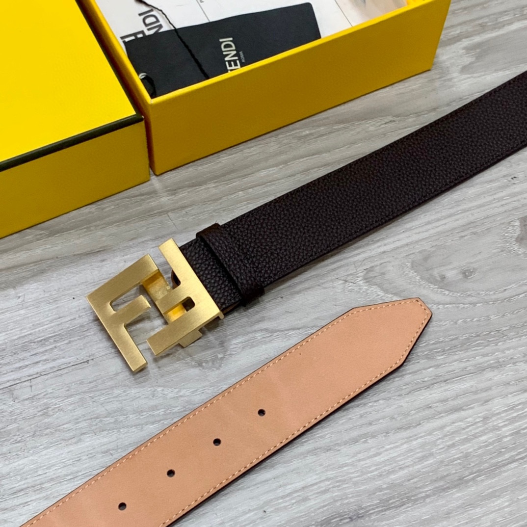 Fendi Leather Belts 1:1 Mirror Version