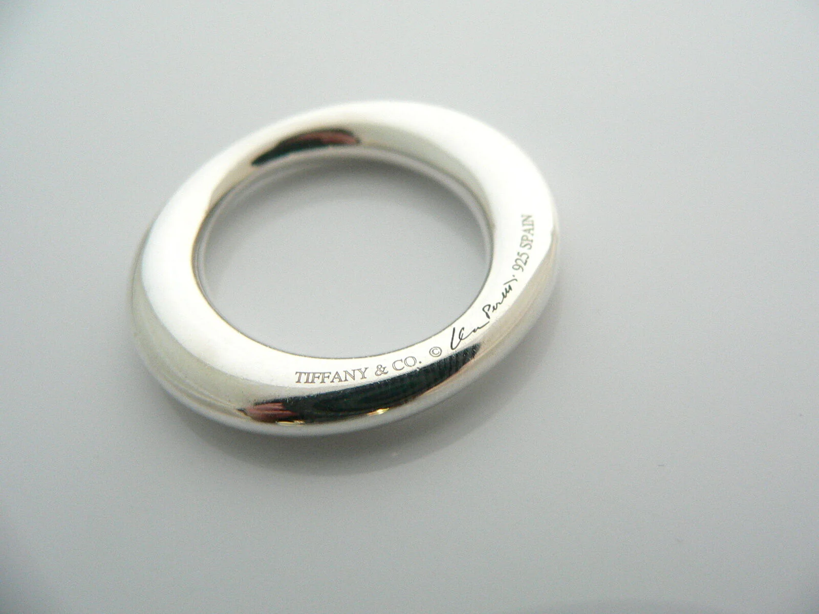 Tiffany & Co Sterling Silver Peretti Large 1.4 Inch Sevillana Pendant Charm Gift