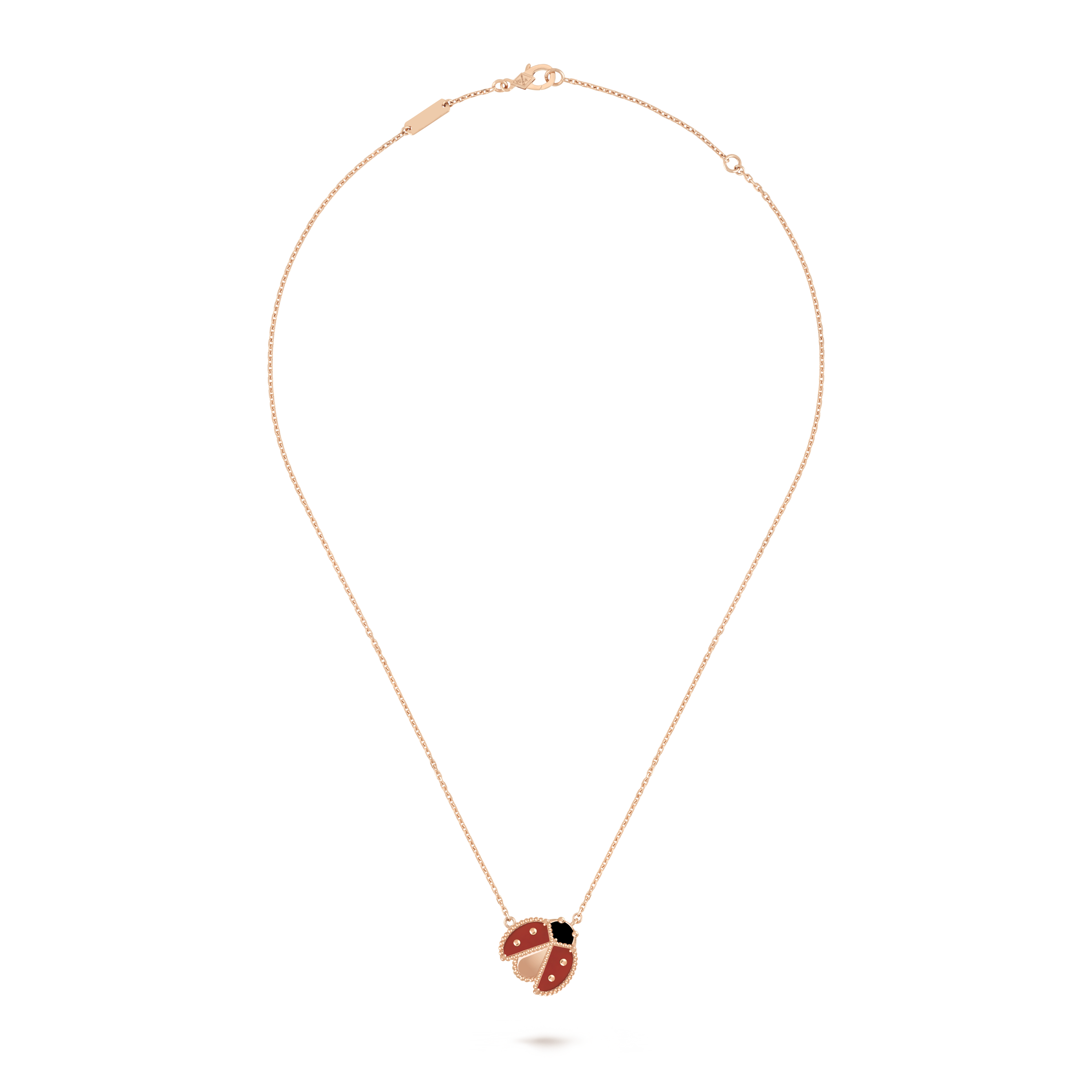 Van Cleef & Arpels Lucky Spring pendant, open wings ladybug