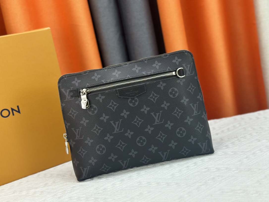 Louis Vuitton Pochette Jour Monogram Eclipse M82080 Clutch Bag Handbag
