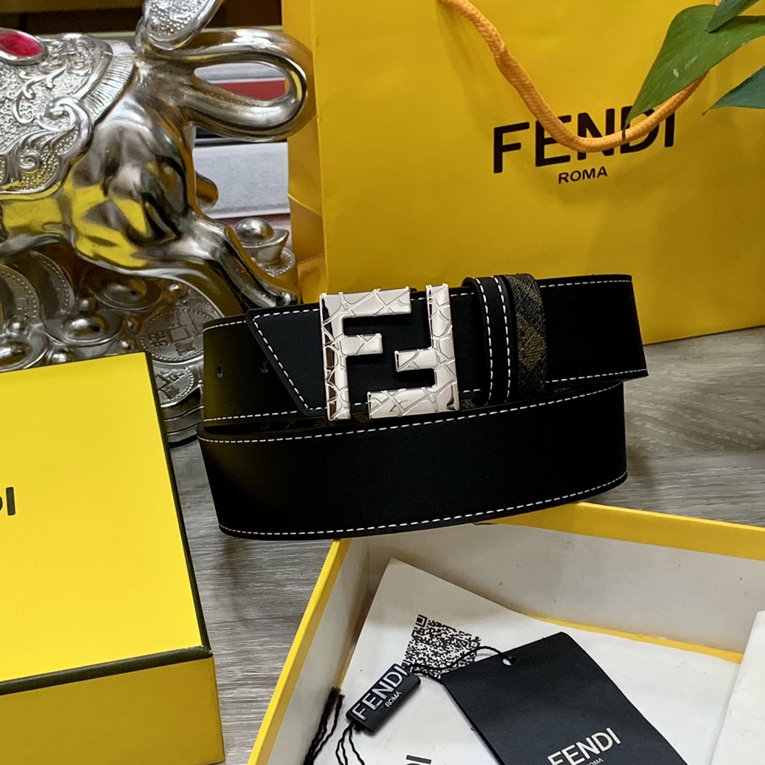 Fendi Leather Belts 1:1 Mirror Version