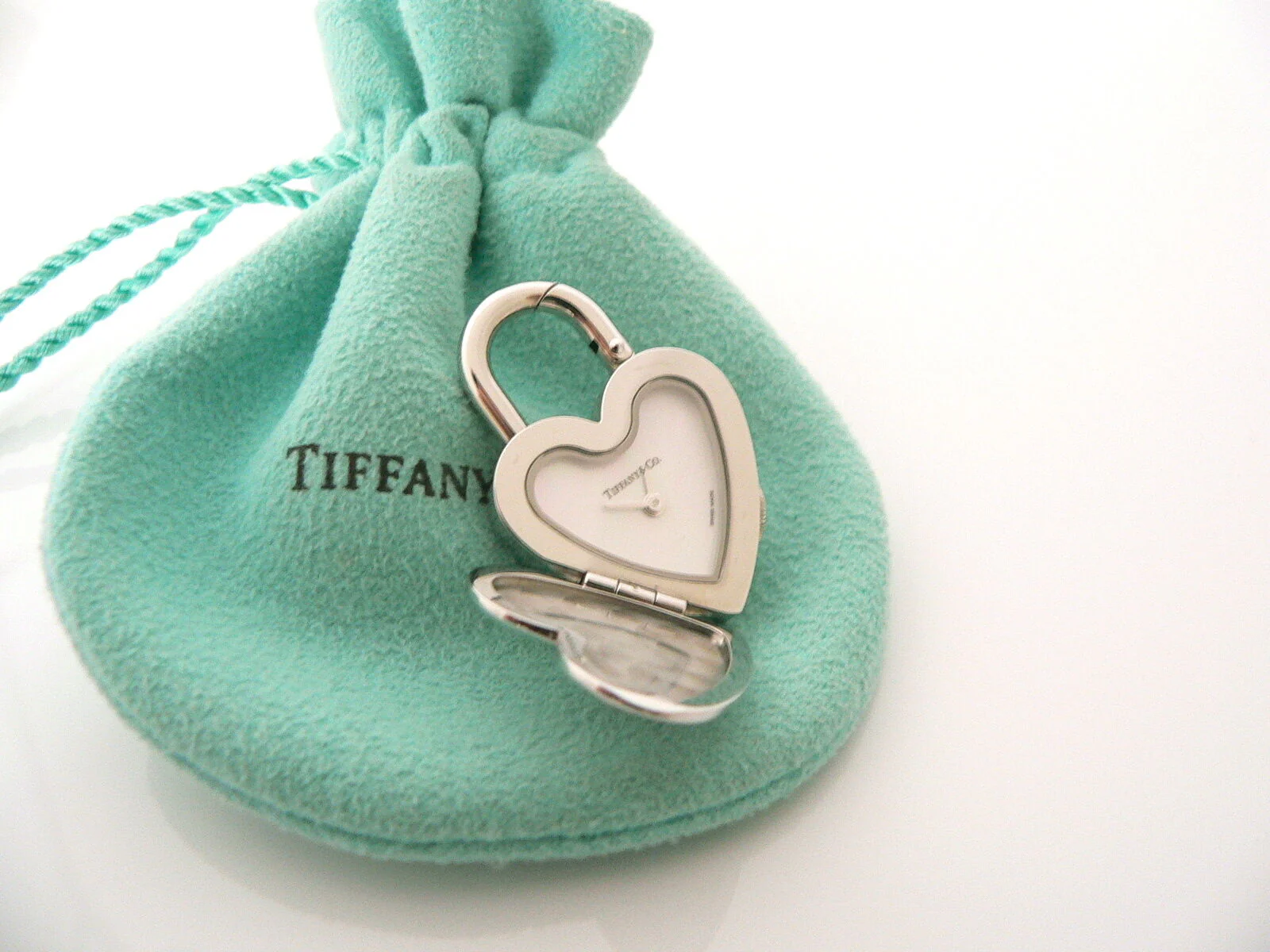 Tiffany & Co Notes Heart Love Watch Clock Padlock Charm 4 Necklace Bracelet Gift