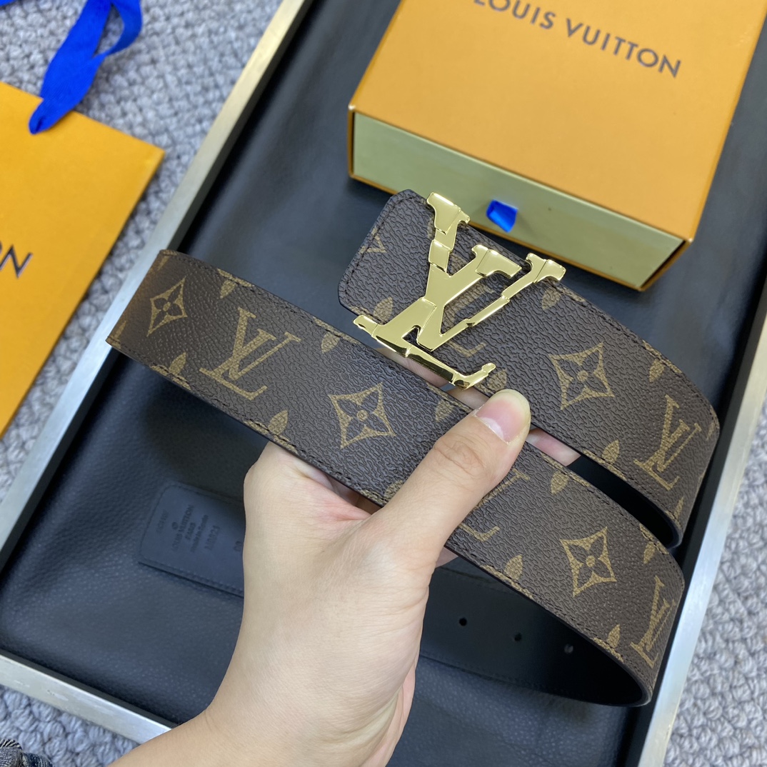 Louis Vuitton LV Leather Belts 1:1 Mirror Version