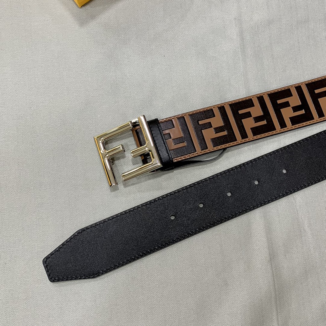 Fendi Leather Belts 1:1 Mirror Version