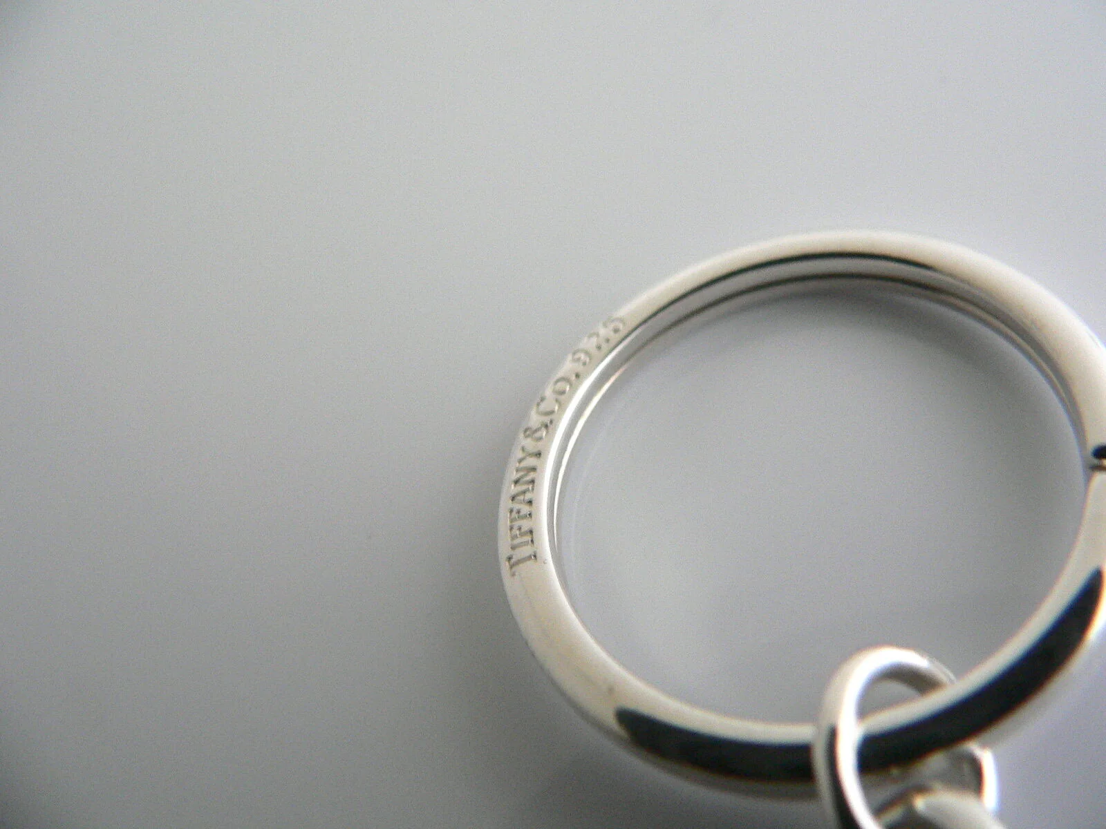 Tiffany & Co Silver Butterfly Key Ring Keychain Gift Rare Nature Lover