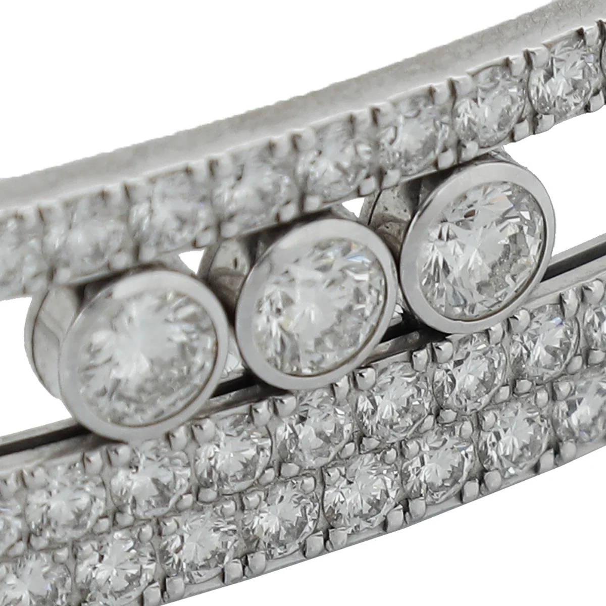 Messika 18K White Gold Diamond Move Romane Medium Bracelet