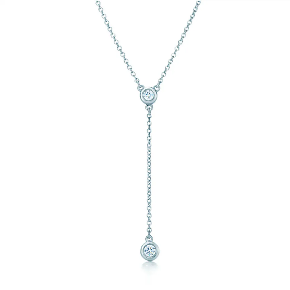 Tiffany Elsa Peretti Diamonds By The Yard Necklace Women USA Women Gift 27499597/29283354