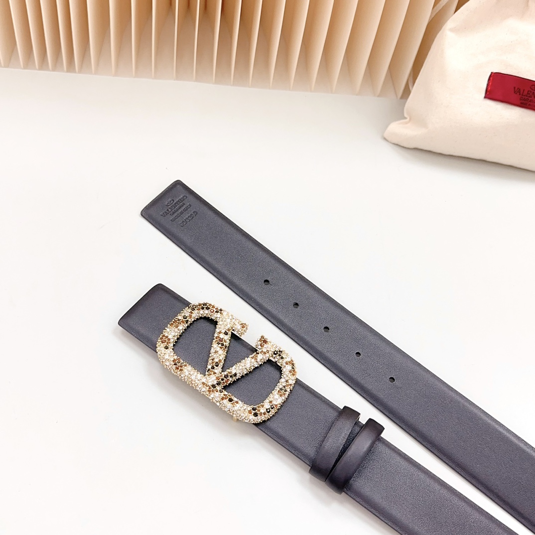 Valentino Leather Belts 1:1 Mirror Version