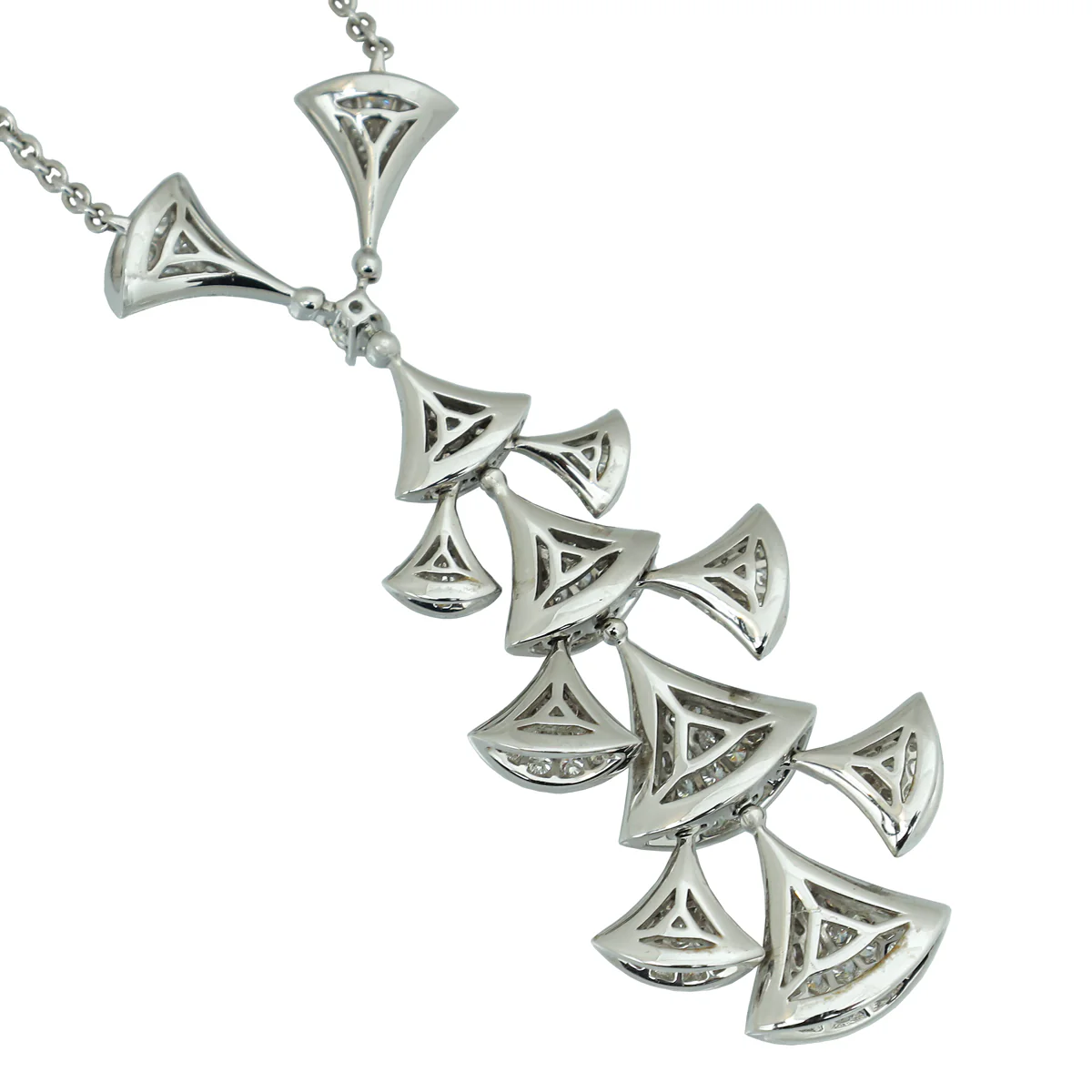 Bvlgari 18K White Gold Diamond Diva's Dream Necklace